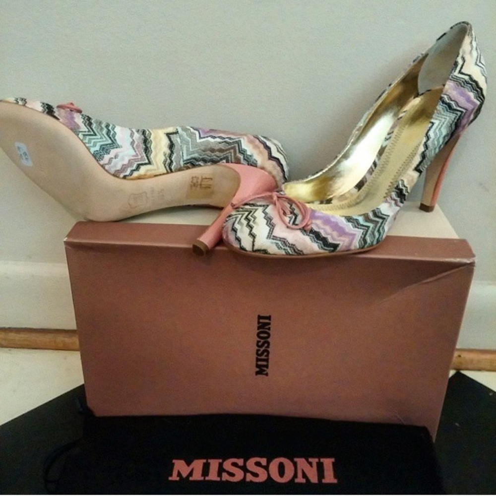 Missoni zig zag heels size 36.5 🌸